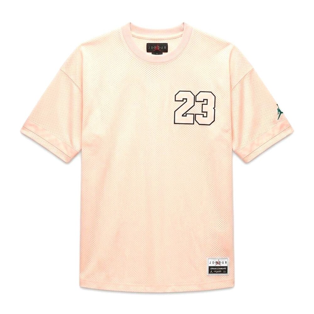Nike Air Jordan Jumpman Mesh "Wings" Jersey Short Sleeve Peach Mens XXL EUC